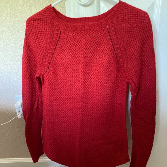 LOFT Red Sweater - Size S - Picture 1 of 3